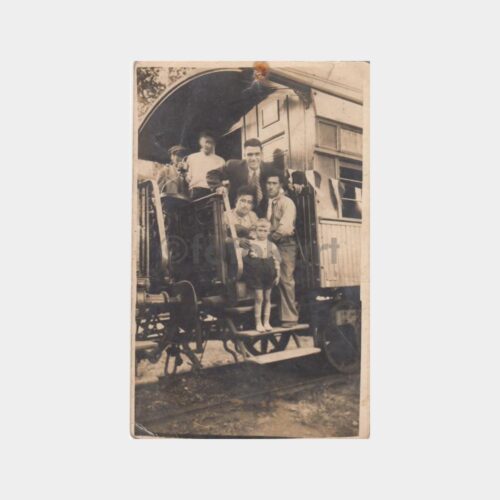 1940 Tire Tren İstasyonu Vagonunda Baylar Fotoğraf