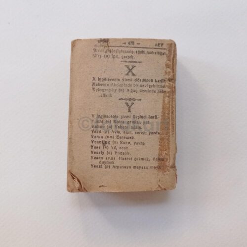 İngilizce-Türkçe Mini Sözlük, 1950'ler - Görsel 4