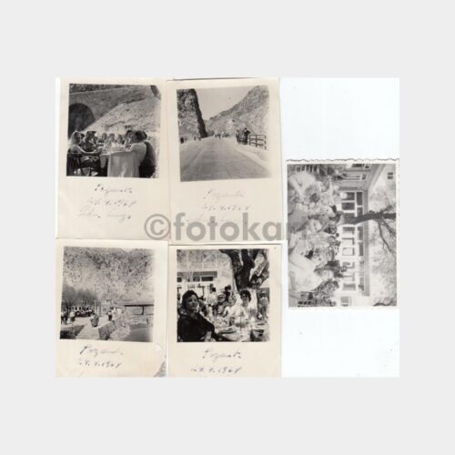 1964 Adana Pozantı Şekersuyu Konulu 5 Adet Albüm Fotoğrafı