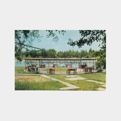 1978 Adana Baraj Parkı Görünüş Kartpostal