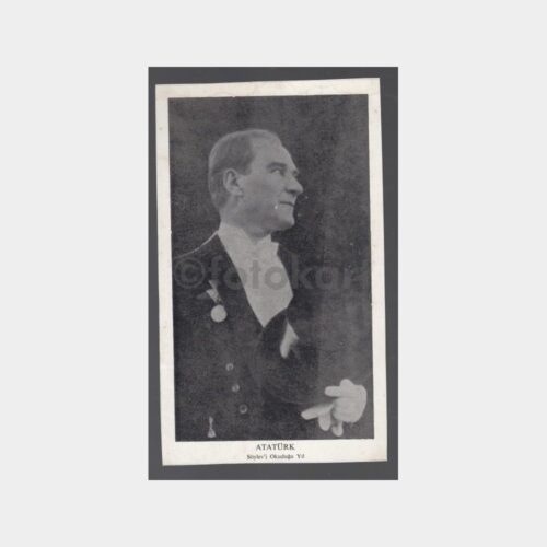 1927 Madalyalı Atatürk - Resim Baskı