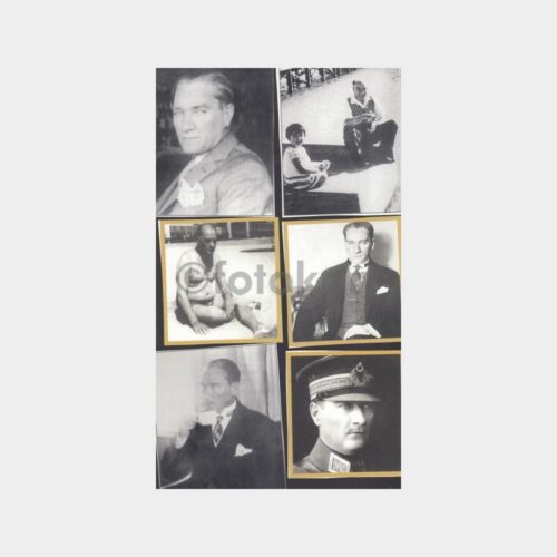 Atatürk Konulu Karton Baskı Resimler (28 Adet) - Görsel 2