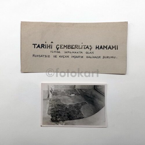 Tarihi Çemberlitaş Hamamı - Mimari Çizim, Belgeler ve Negatif Fotoğraf Lotu, 1967 - Görsel 7
