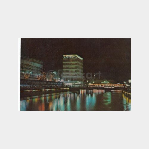 1978 Eskişehir Gece Görünüşü Kartpostal