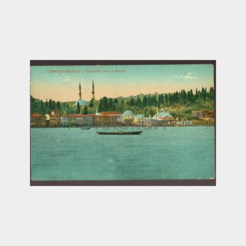 1922 Eyüp Mezarlık Görünüş Kartpostal