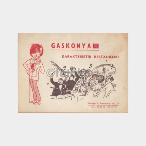 1974 Beyoğlu Gaskonyalı Foto Saklama Kartonu