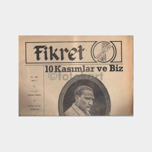 1980 Tevfik Fikret Lisesi 10 Kasım Atatürk Anma Gazetesi