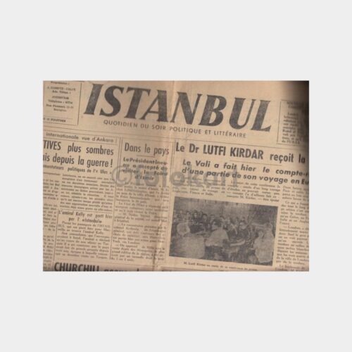 1947 Fransızca Gazete (Ağustos 09)