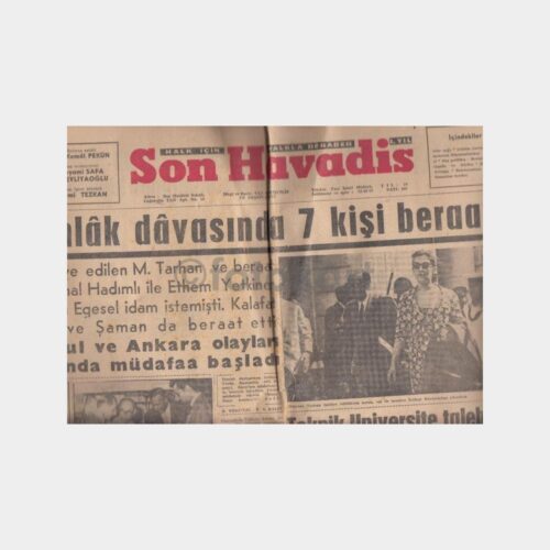 Son Havadis Gazetesi (04 Haziran 1961)