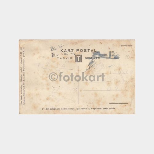 1950 Son Posta Gazetesi Karikatür Kartpostal - Görsel 2