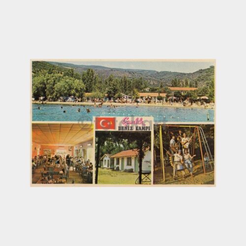 1974 Gemlik Çamlık Deniz Kampı Görünüş Kartpostal