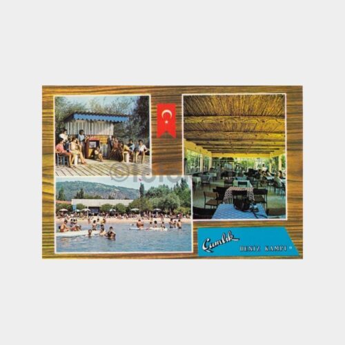 1974 Gemlik Çamlık Deniz Kampı Görünüş Kartpostal