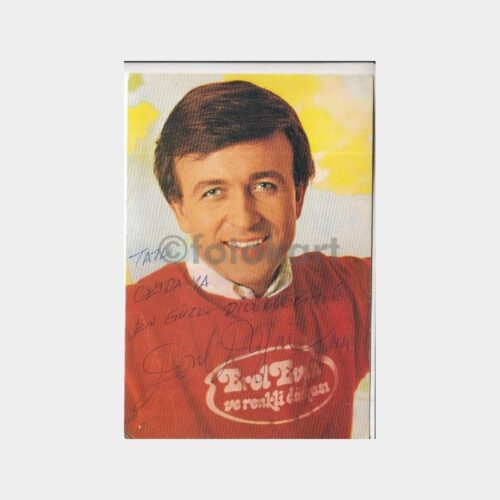 1981 Pop Müzik Sanatçısı Erol Evgin İmzalı Kartpostal