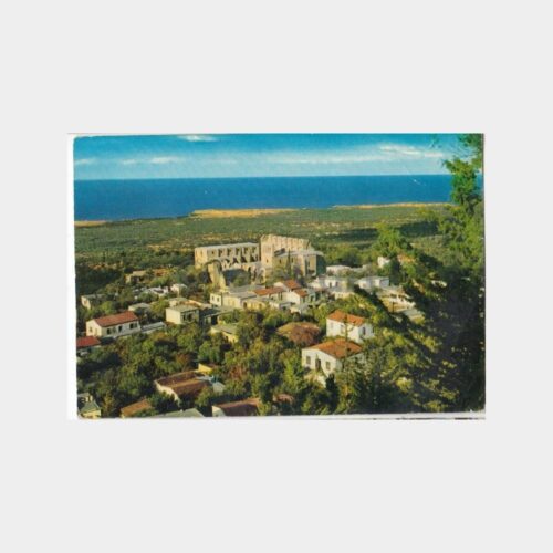 1974 Kıbrıs Girne Bellapayıs Köyü Kartpostal