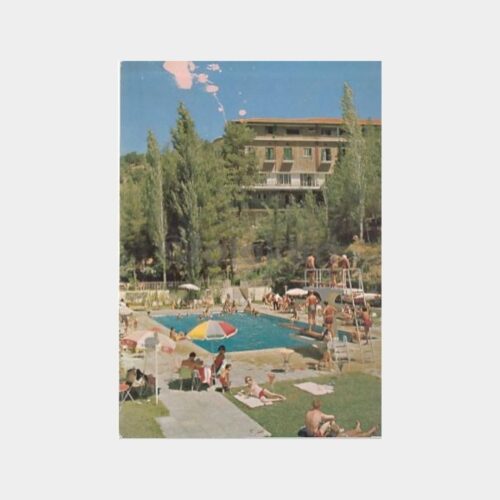 1970 Kıbrıs Platres Forest Park Oteli Kartpostal