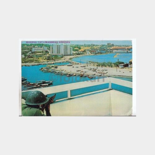 1985 Kıbrıs Magosa Yat Limanı Kartpostal