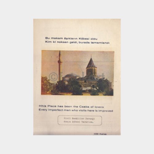 1950 Konya Mevlana Broşürü - Görsel 2