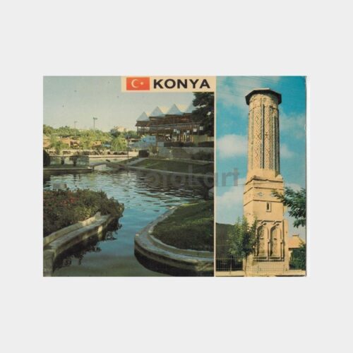 1976 Konya 2 Görünüş Kartpostal