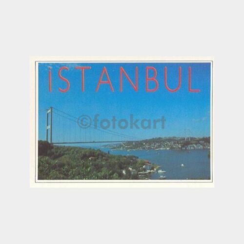 İstanbul Fatih Sultan Mehmet Köprüsü Kartpostal
