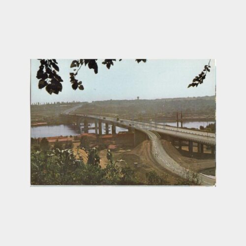 1976 İstanbul Haliç Köprüsü Kartpostal