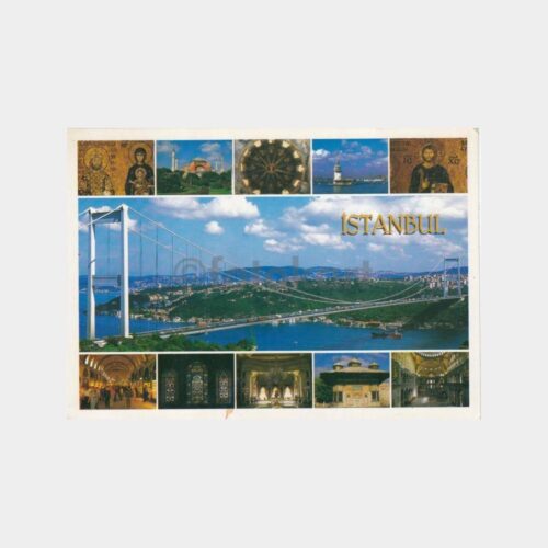 1990 İstanbul Fatih Köprüsü Görünüş Kartpostal