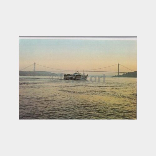 1978 İstanbul Köprü ve Vapur Görünüş Kartpostal