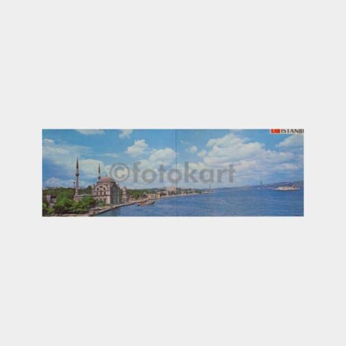 İstanbul Dolmabahçe ve Boğaziçi Köprüsü Kartpostal