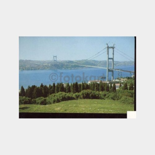 Boğaziçi Köprüsü İnşaat Halinde Kartpostal