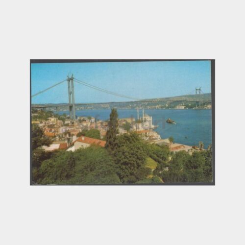 1970 Boğaziçi Köprüsü İnşaatı Görünüş Kartpostal