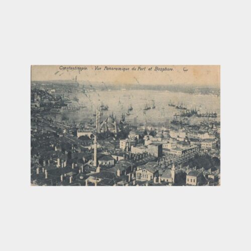 1919 İstanbul Liman Köprü Görünüş Kartpostal