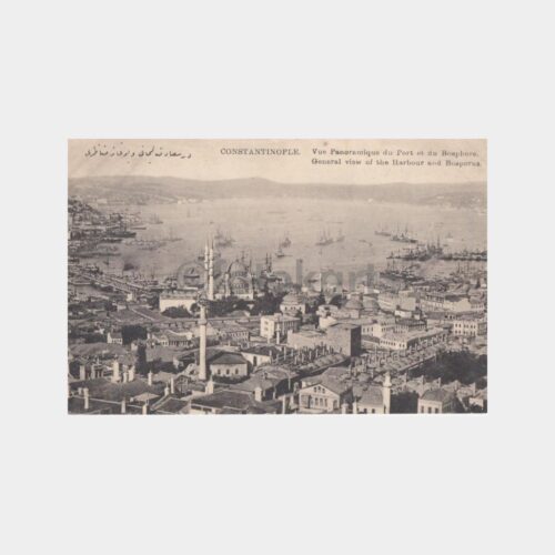 1920 İstanbul Liman Köprü Görünüş Kartpostal