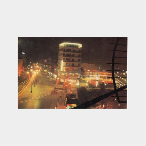 1989 Eskişehir Köprübaşı Gece Görünüş Kartpostal