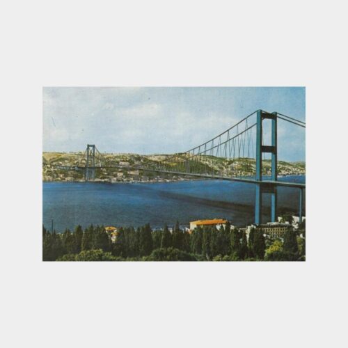 1980 İstanbul Boğaziçi Köprüsü Görünüş Kartpostal