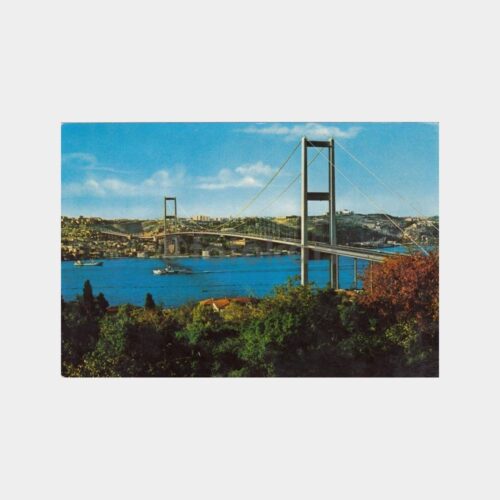 1980 İstanbul Boğaziçi Köprüsü Görünüş Kartpostal