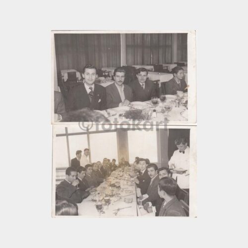 1953 Matbaacılık Yemek -Doğan Kardeş- 2 Adet Fotoğrafı