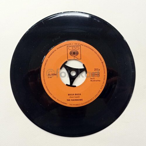 The Rainbows, Ju Ju Hand-Balla Balla Alman Baskı 45'lik Plak - Görsel 2