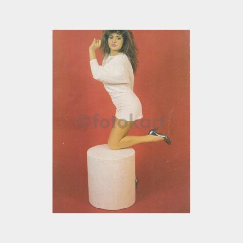 1990 Sanatçı Sibel Can Konulu Kartpostal
