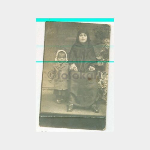 1929 Stüdyo Arka Plan - Anne Kızı Fotoğraf