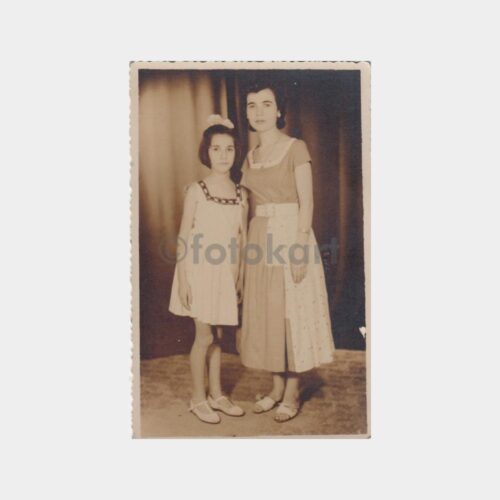 1960 Stüdyo Ana Kız Fotoğraf