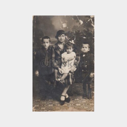 1938 Stüdyo Anne Çocuklar Fotoğraf