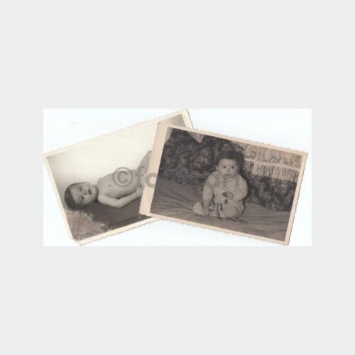 Bebek Konulu 2 Adet Stüdyo Fotoğraf