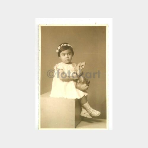 1939 Oyuncaklı Kız Stüdyo Fotoğraf