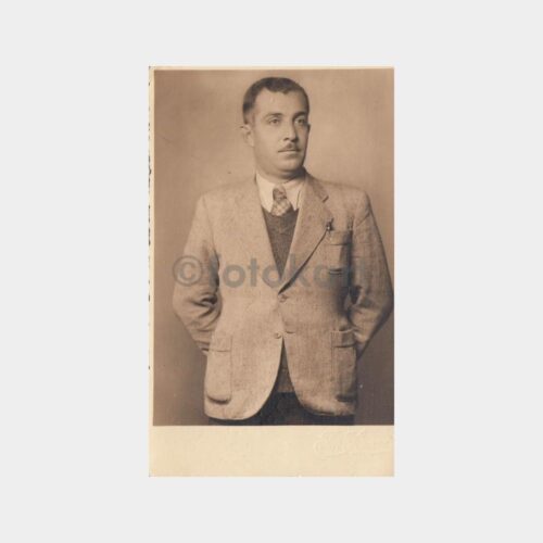1939 Foto Servanis - Bay Konulu Stüdyo Fotoğraf