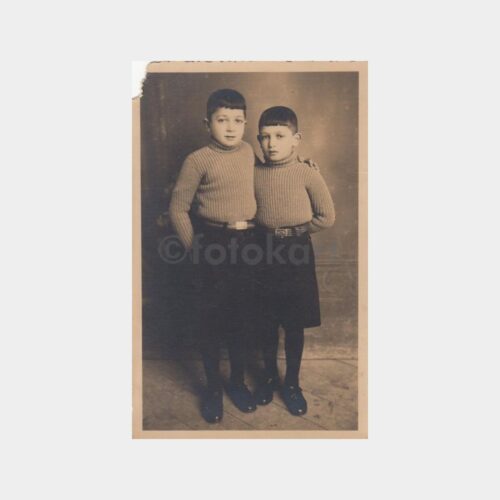 1938 Yozgat Foto Mümtaz - Çocuklar Stüdyo Fotoğraf