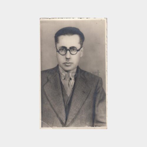 1945 Gözlüklü Bay Stüdyo Fotoğraf