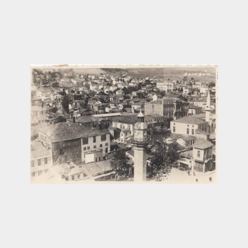 1958 Trabzon Park Sekizgen Posta Damgalı Samsun Kartı