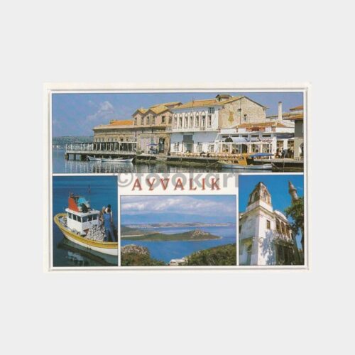 1990 Ayvalık 4 Güzel Görünüş Kartpostal