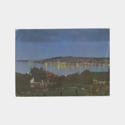1979 Ayvalık Gece Görünüşü Kartpostal