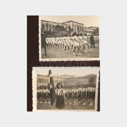 1937 İstanbul İdman Şenliği 2 Adet Fotoğraf