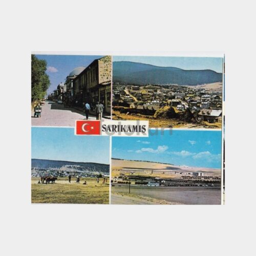 1975 Kars Sarıkamış 4 Görünüşü Kartpostal